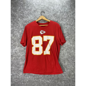 Nike Kansas City Chiefs Shirt Mens Large Red NFL Football Travis Kelce 87